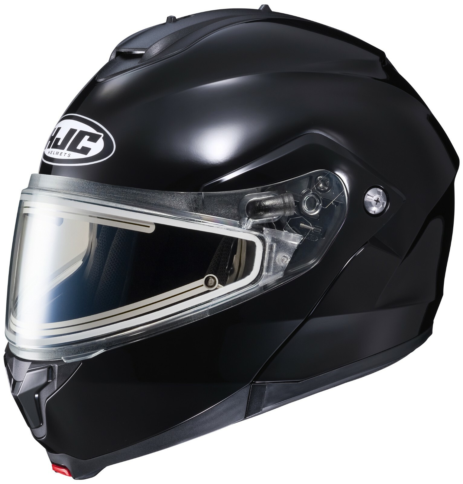 HJC c91 Electric Modular SunScreen Snowmobile Helmet Black LG Large Ugly Box