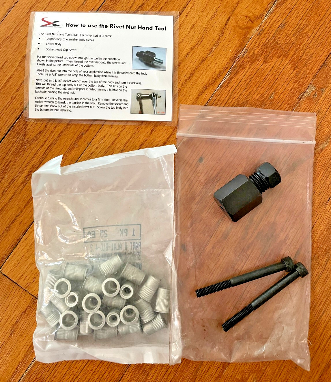 Sherex Fastenings Rivet Nut Hand Tool M6, RNHT-M6