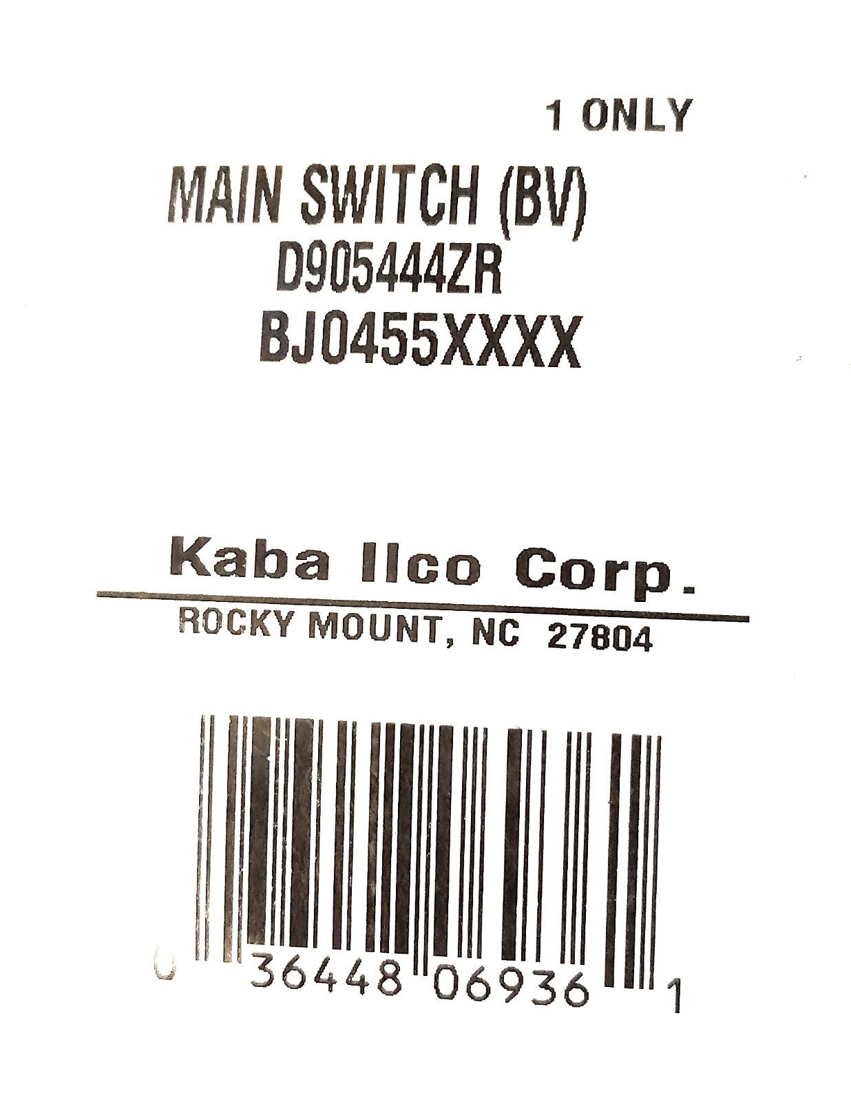 SILCA D905444ZR BRAVO MACHINE LIGHTED MAIN SWITCH