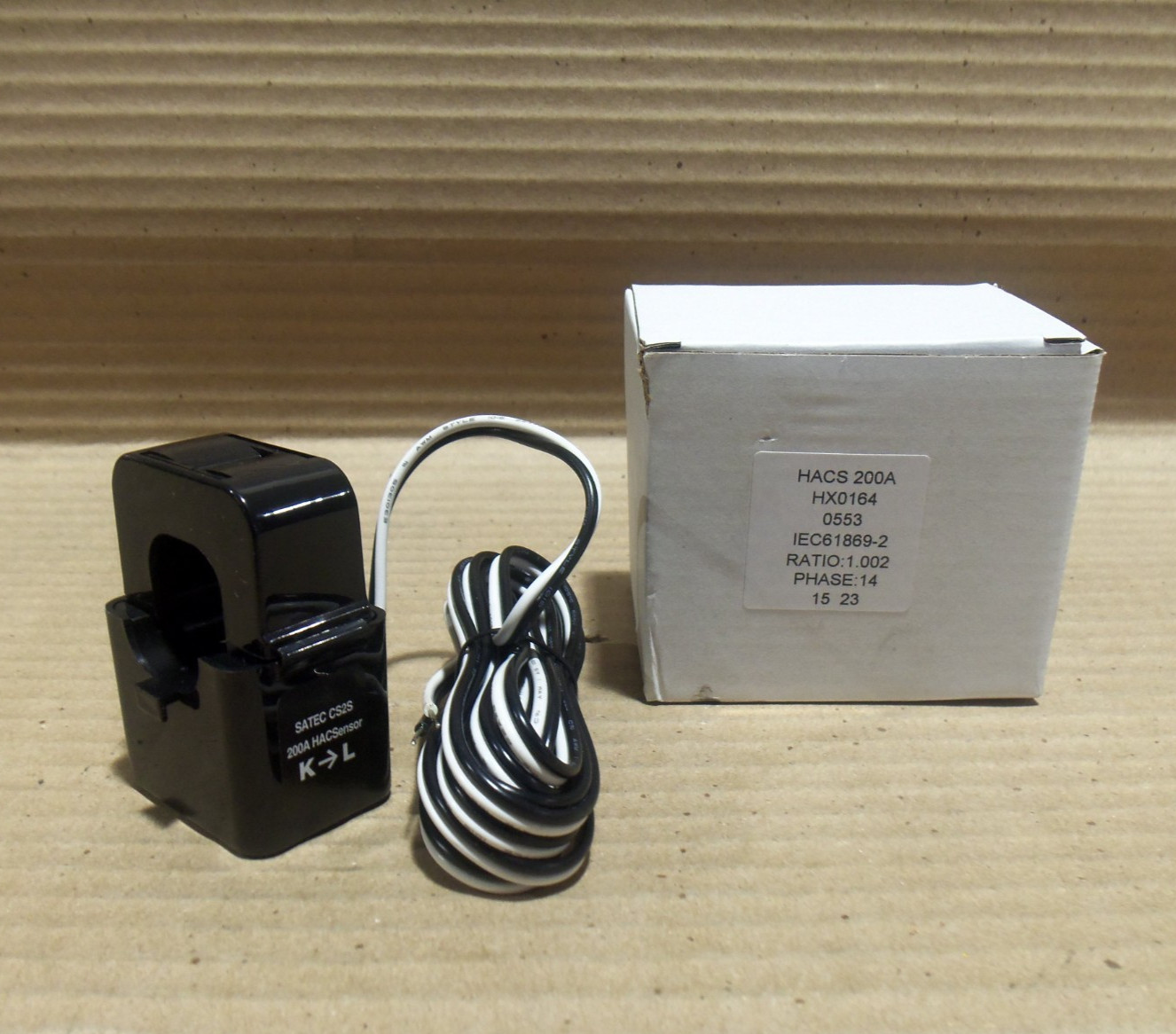 NEW SATEC HACS HX0164 CS2S 200A HACSensor CURRENT SENSOR 14 PHASE 1.002 RATIO