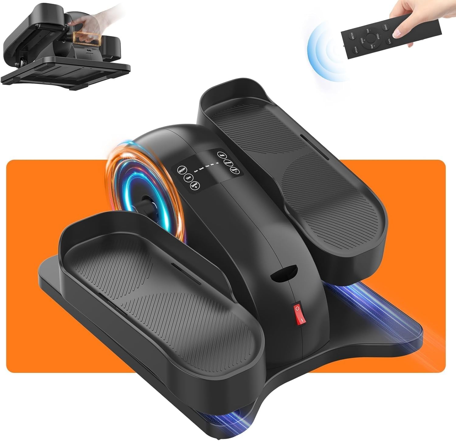 Mini Elliptical Machine for Leg Exerciser Portable Seated Foot Pedal Exerciser