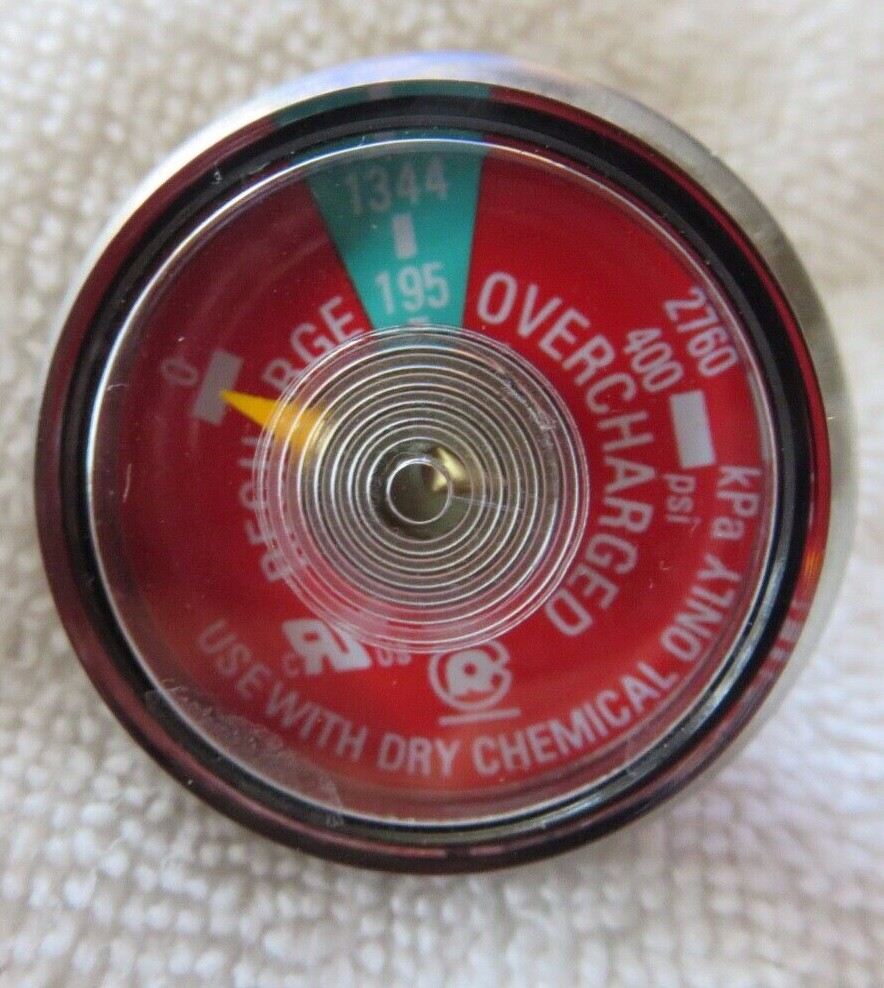 ✅🔥🧯1-lot 195# psi Pressure Gauge For Portable Dry Chemical Fire Extinguisher