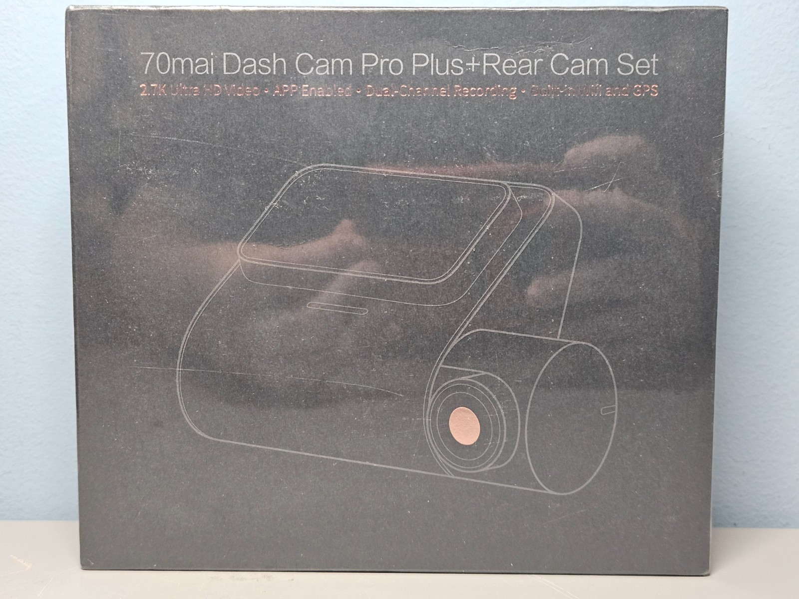 70mai Dash Cam Pro Plus + Rear Cam Set 2.k Ultra HD APP Enabled - New & Sealed