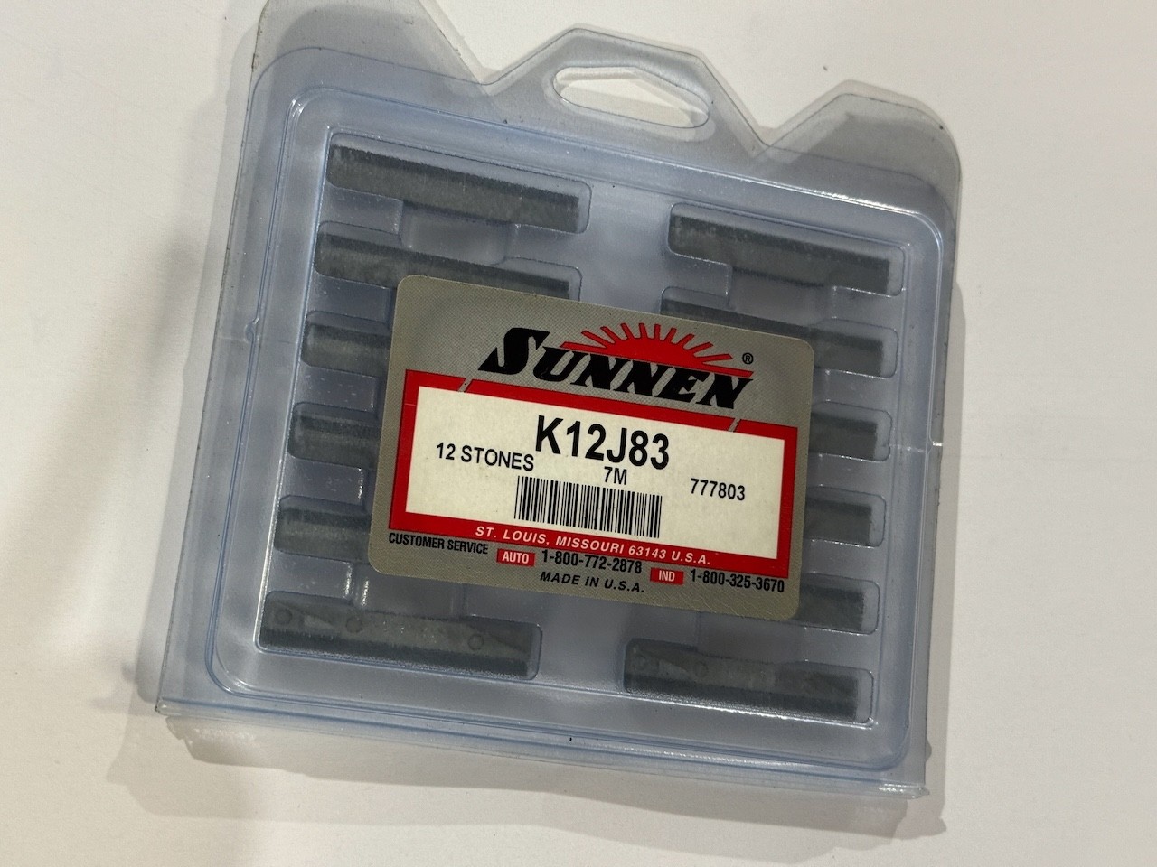 Sunnen K12-J83 Honing Stones 12 pieces new old stock