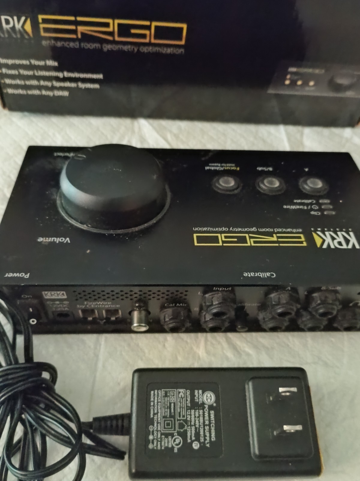 KRK Ergo Studio Room Correction System with Orig Calibration Mike