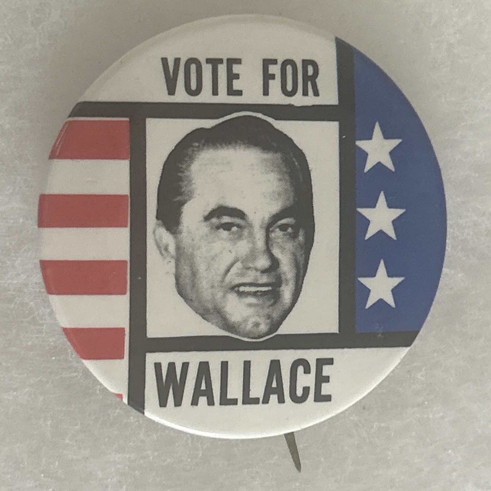 Vote For Wallace  1 3/4” pinback button pin