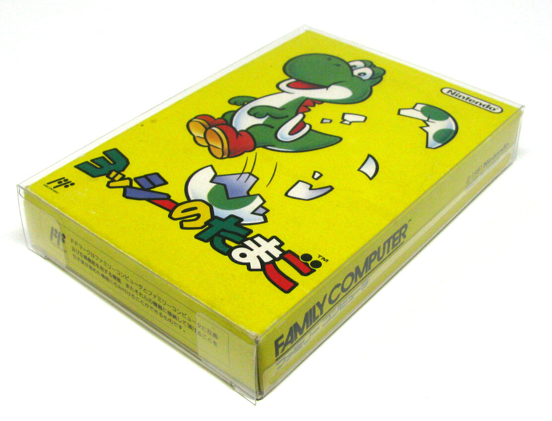 5X NINTENDO FAMICOM LARGE CIB GAME - CLEAR PLASTIC PROTECTIVE BOX - READ!