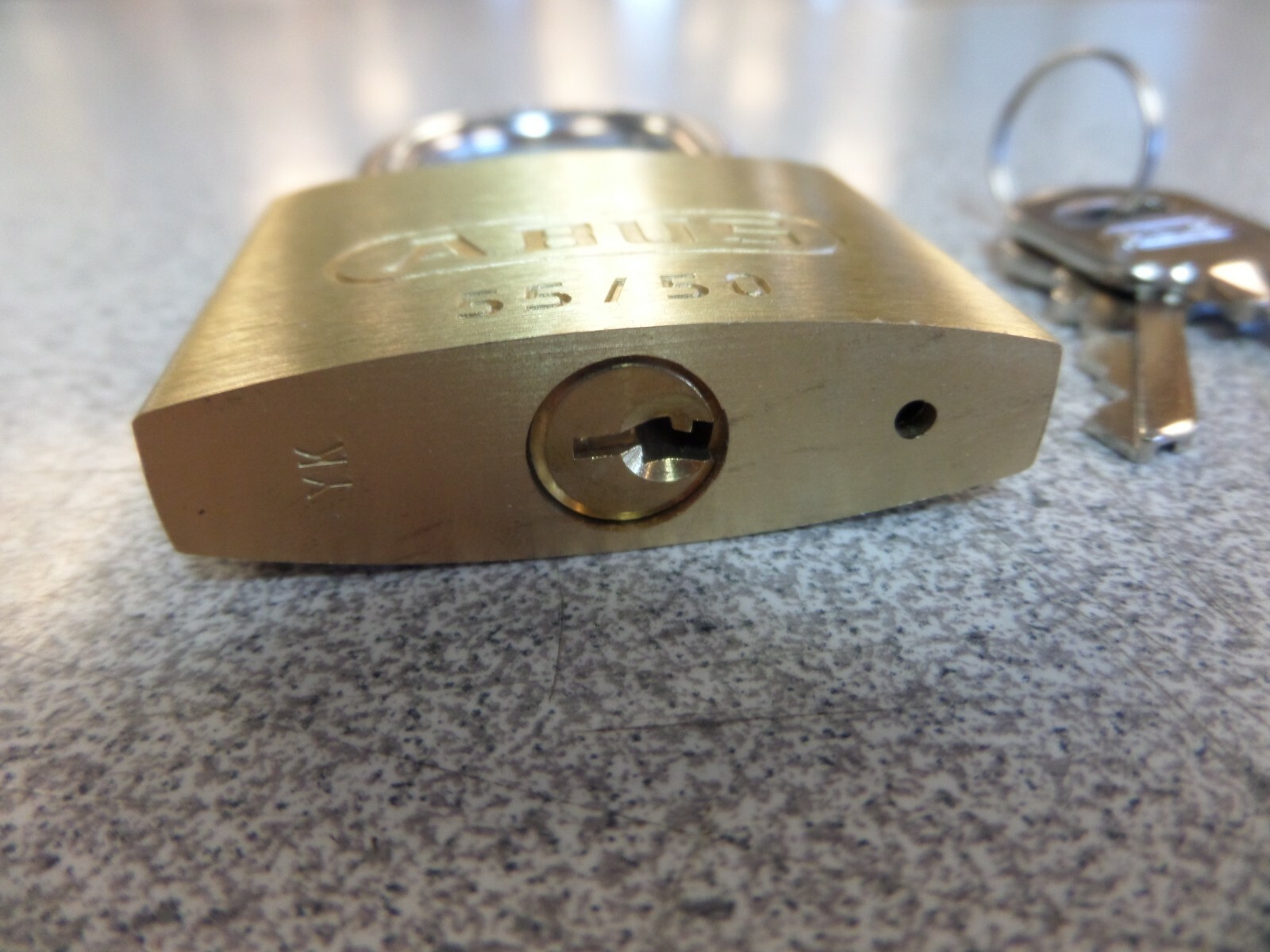 ABUS 55/50 SERIES 5 PIN BRASS BODY PADLOCK KEYED DIFFERENT