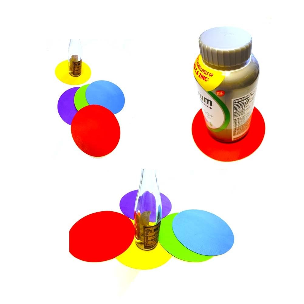 4pcs Rubber Jar Opener Bottle Gripper Non Slip Pad Multi function Can Opener for