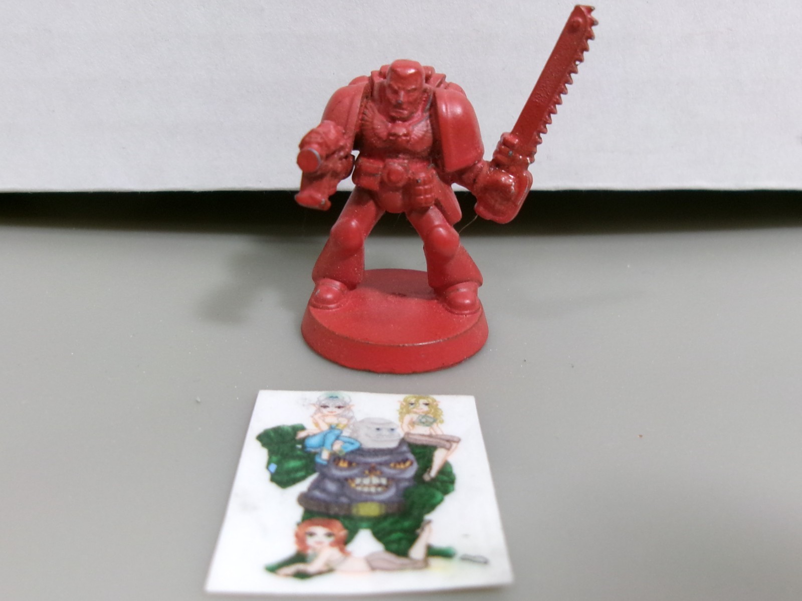 =Warhammer 40k SPACE MARINE Plastic Space Marine w/ BoltPistol & Chainsword E31*