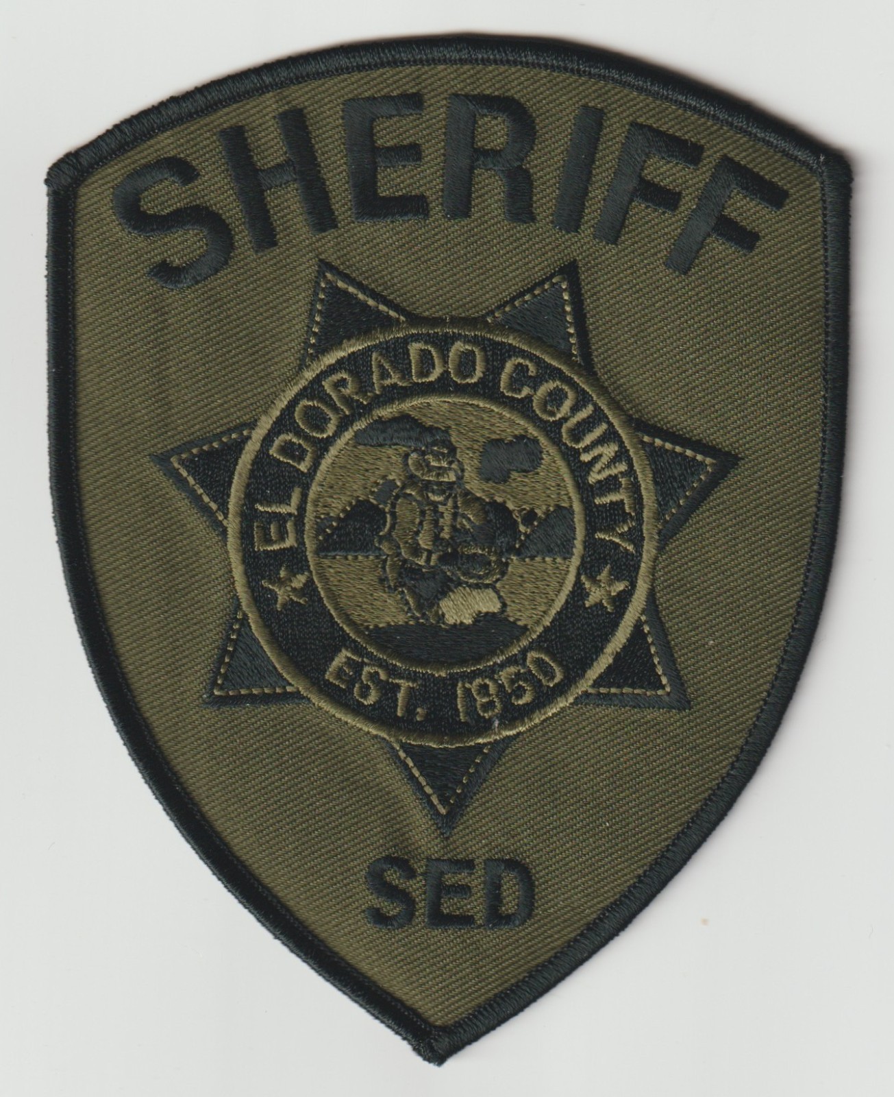 El Dorado County, California Sheriff - Special Enforcement Detail Patch!