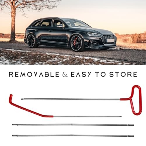 Car Long Reach Tool, 67" Multi-Function Automotive Emergency Tool, Portable Red