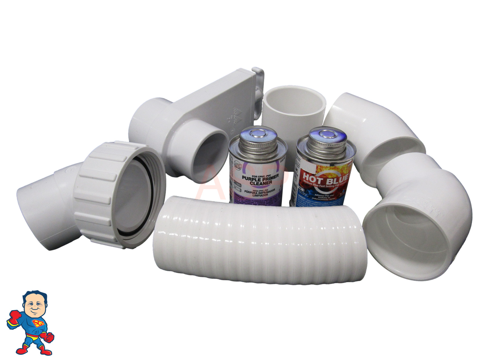 Dynasty Bahama Hot Tub 2" 45° Pump Union Plumbing Connect Glue Kit How To Video