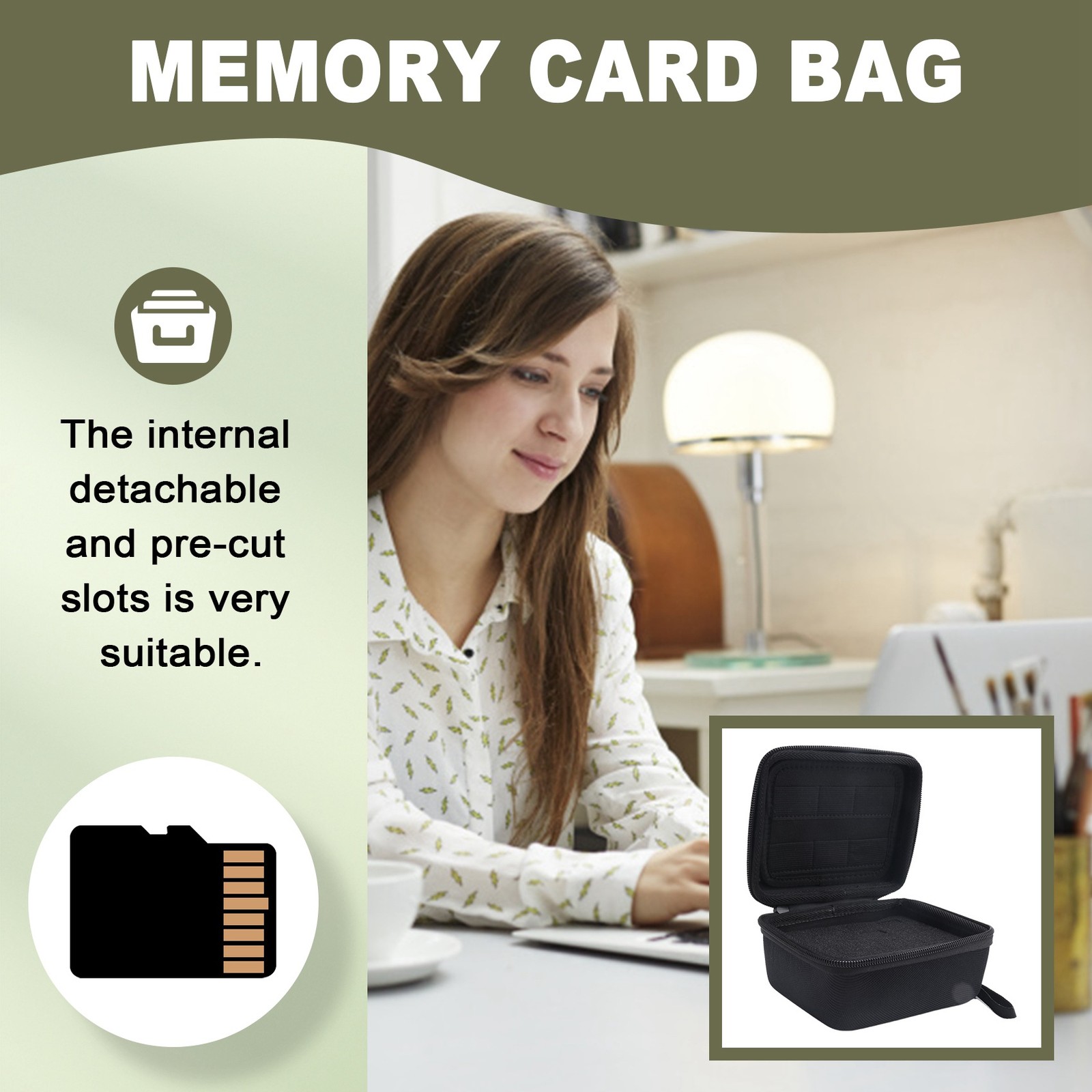 USB Flash Drive Case, Thumb Drive, Memory Card SDXC SDHC Card Holder4747