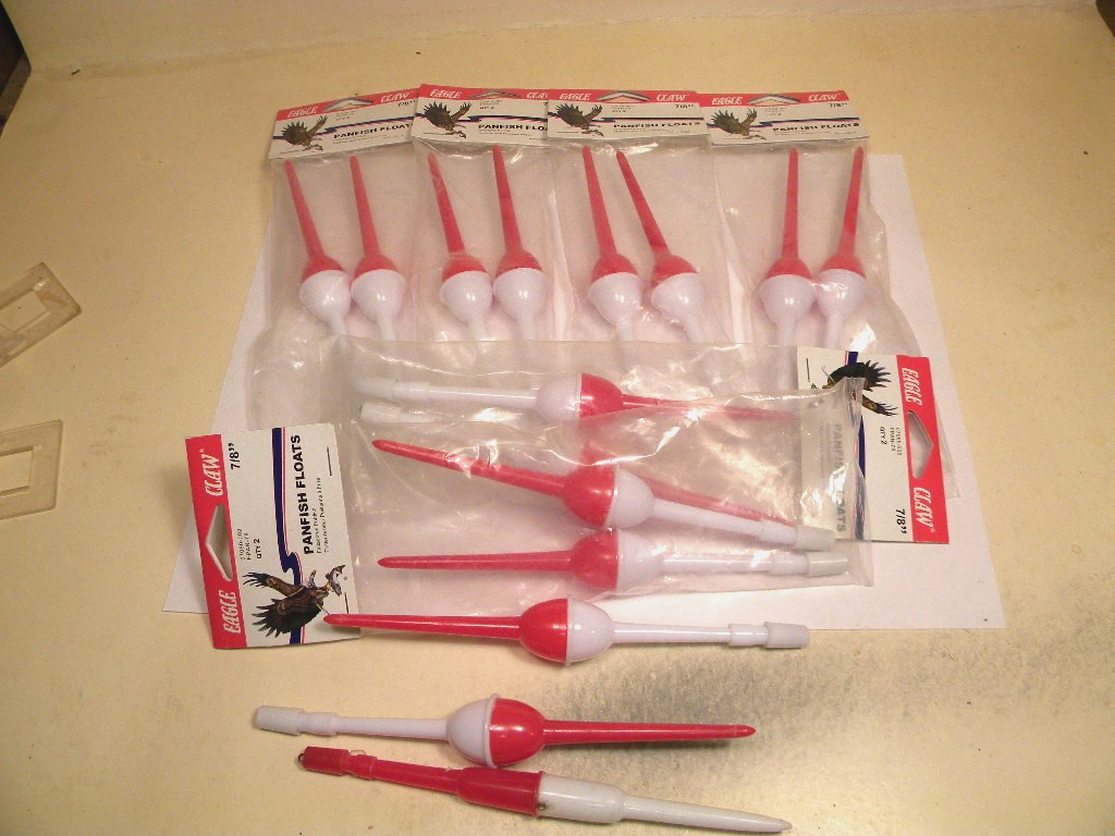 Lot Eagle Claw Panfish Floats fishing Float Bobber 7/8"