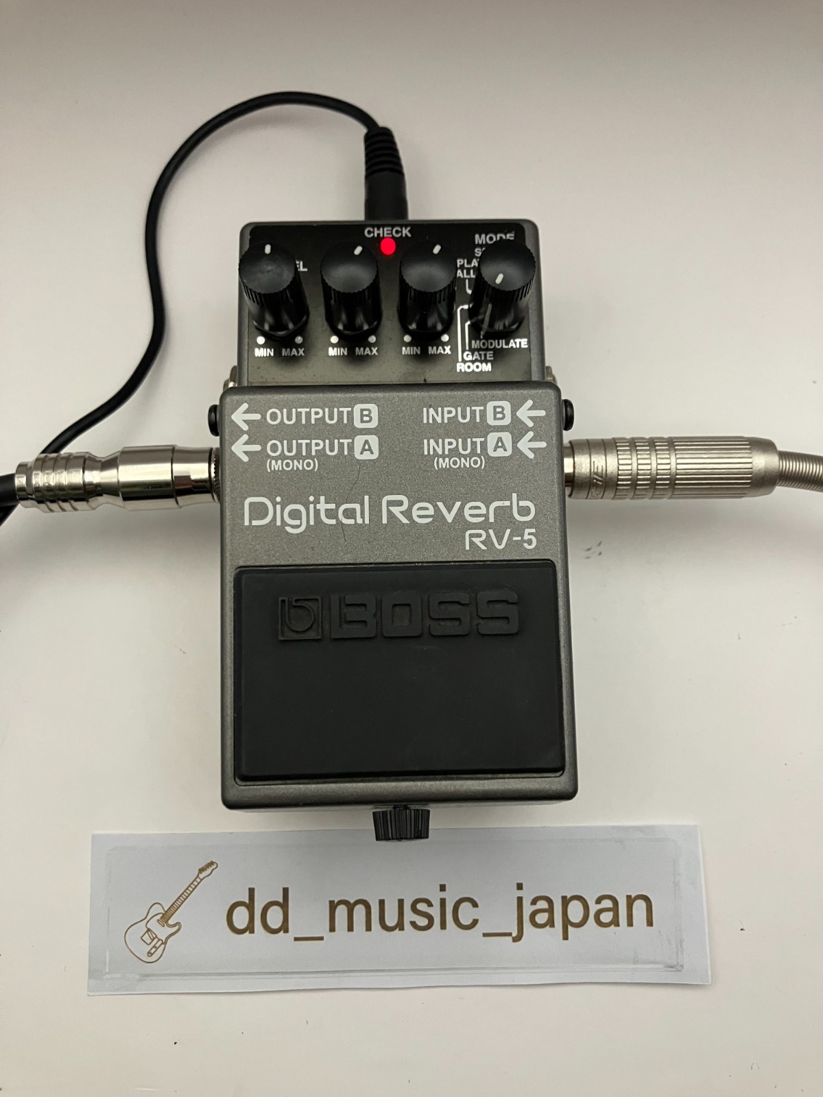 Boss RV-5 Digital Reverb Guitar Effect Pedal Tested Working USED from JAPAN