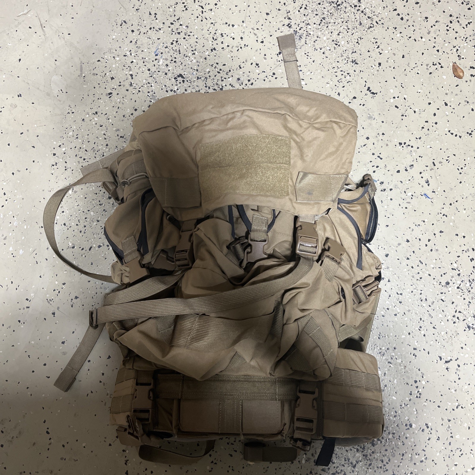 Mystery Ranch Mountain Ruck Sack NICE Frame Coyote Backpack ALICE Pack Medium #A