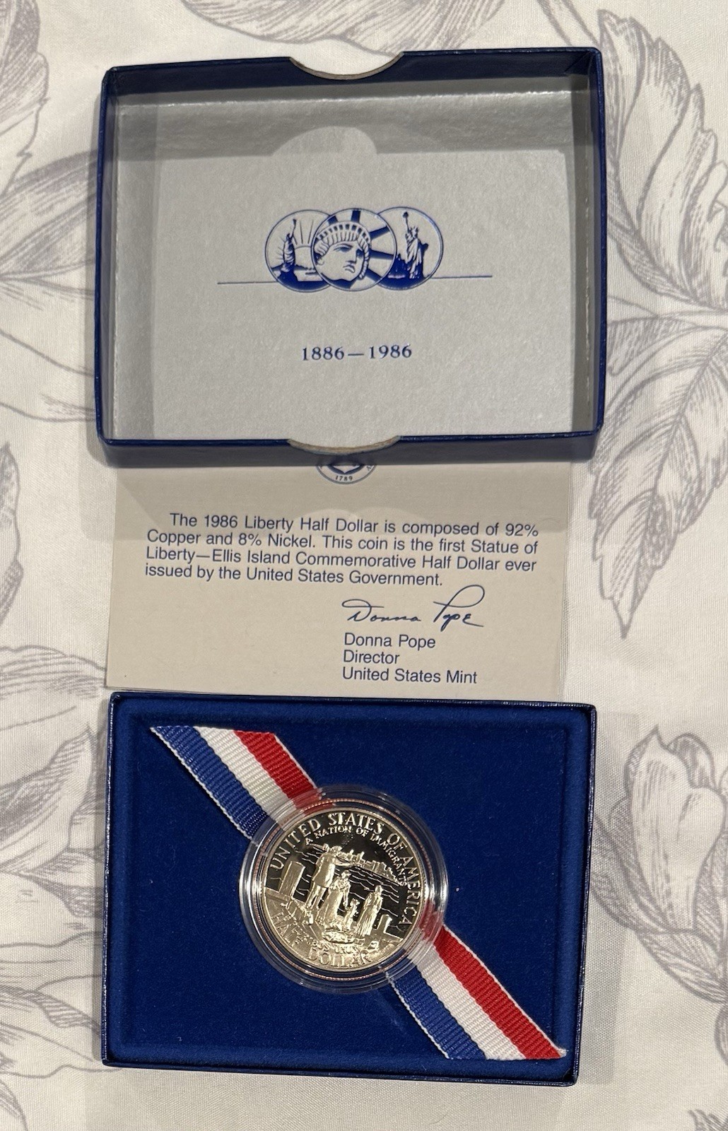 United States Liberty Coin Half Dollar Proof 1986