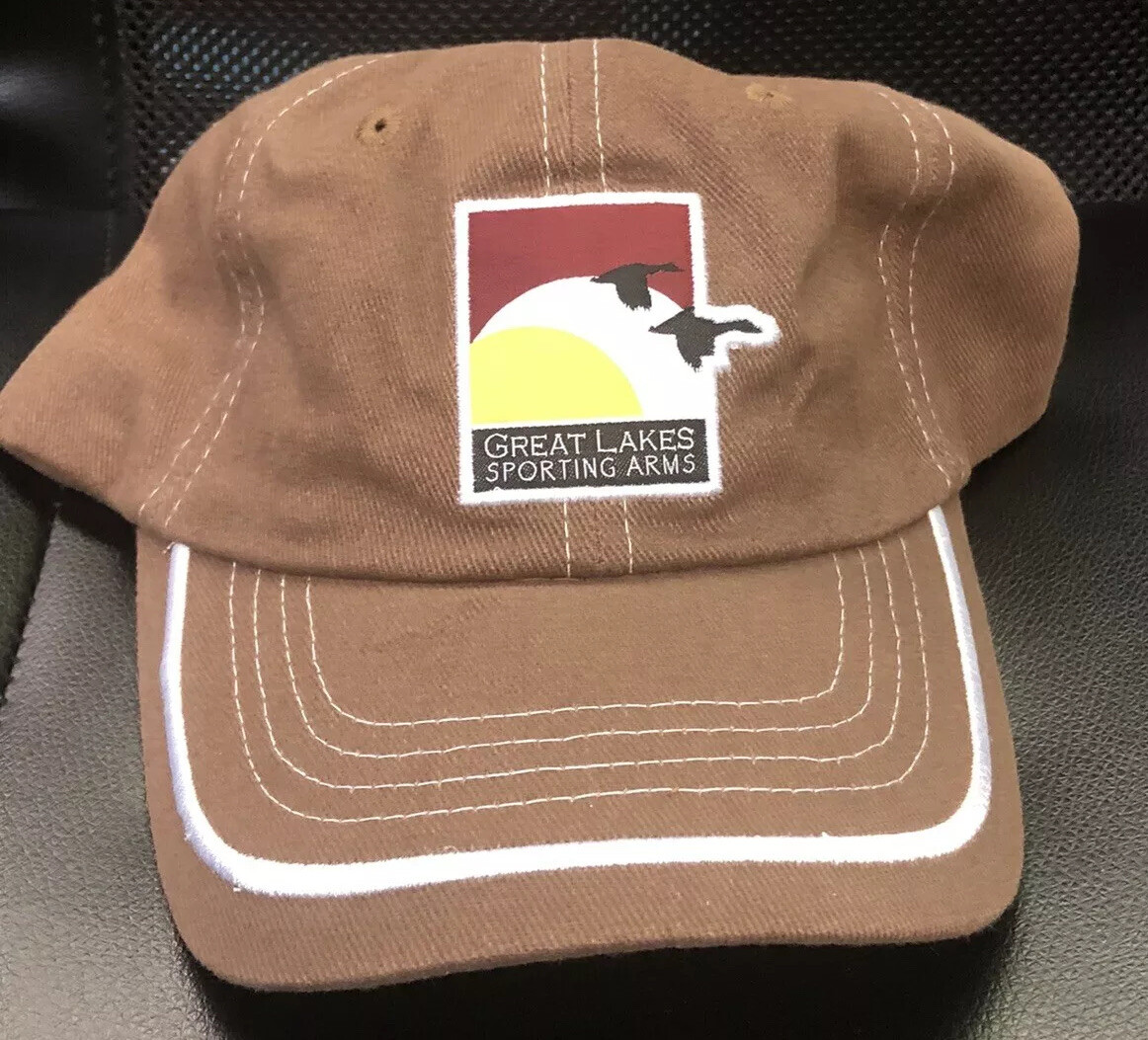Great Lakes Sporting Arms Adjustable Baseball Hat Brown One Size New