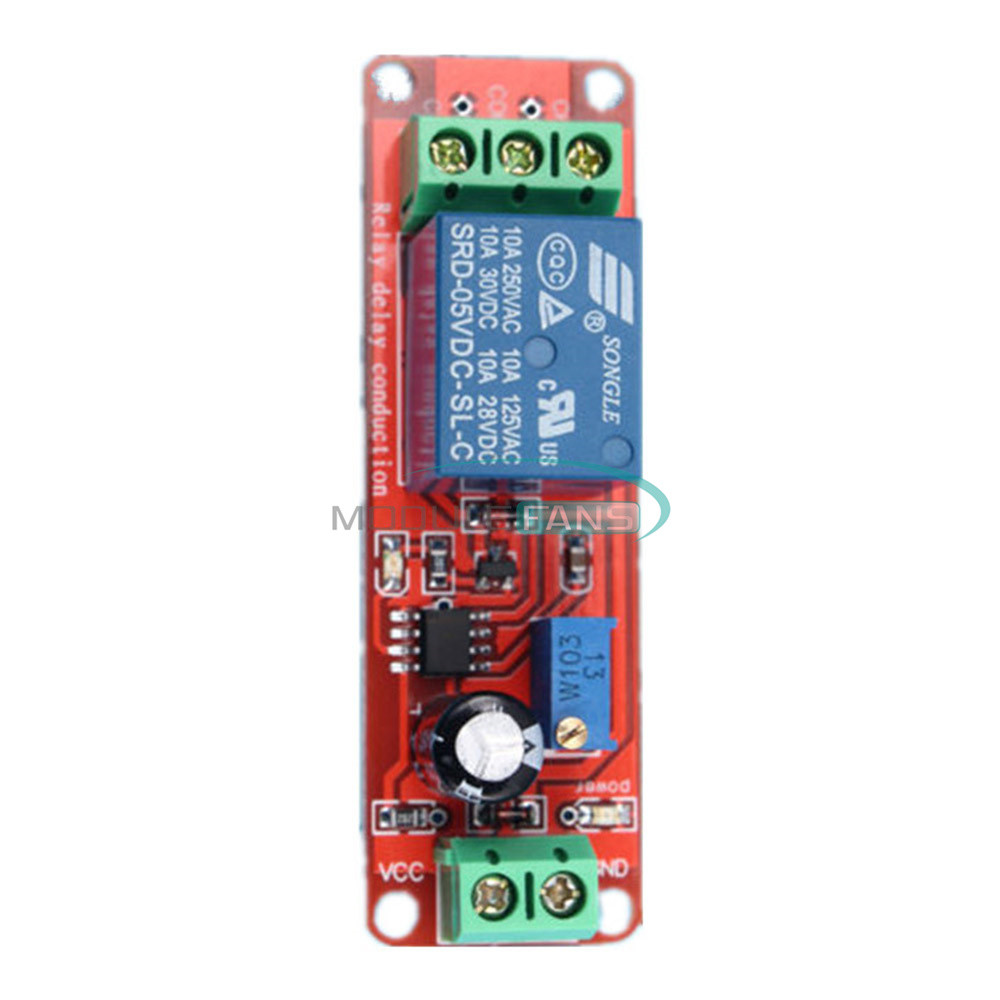 DC 5V Delay relay shield NE555 Timer Switch Adjustable Module 0~10S