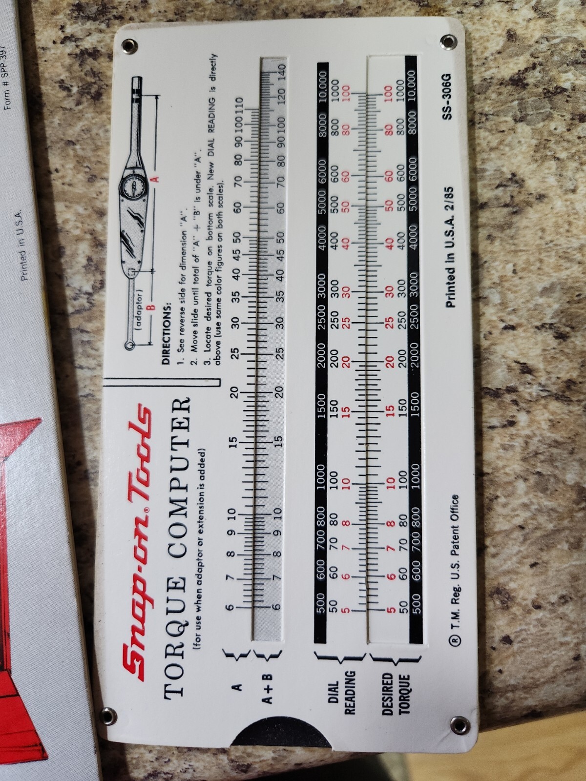 Snap On Metrics Made Easy, Assembly Chart, And Torque Computer