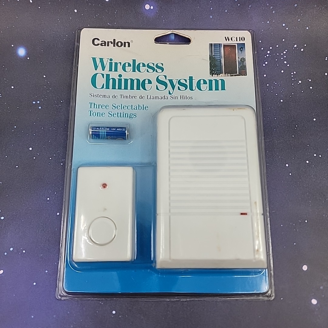 Carlon Wireless Chime System WC110 Three Selectable Tone Settings NEW IN PACK