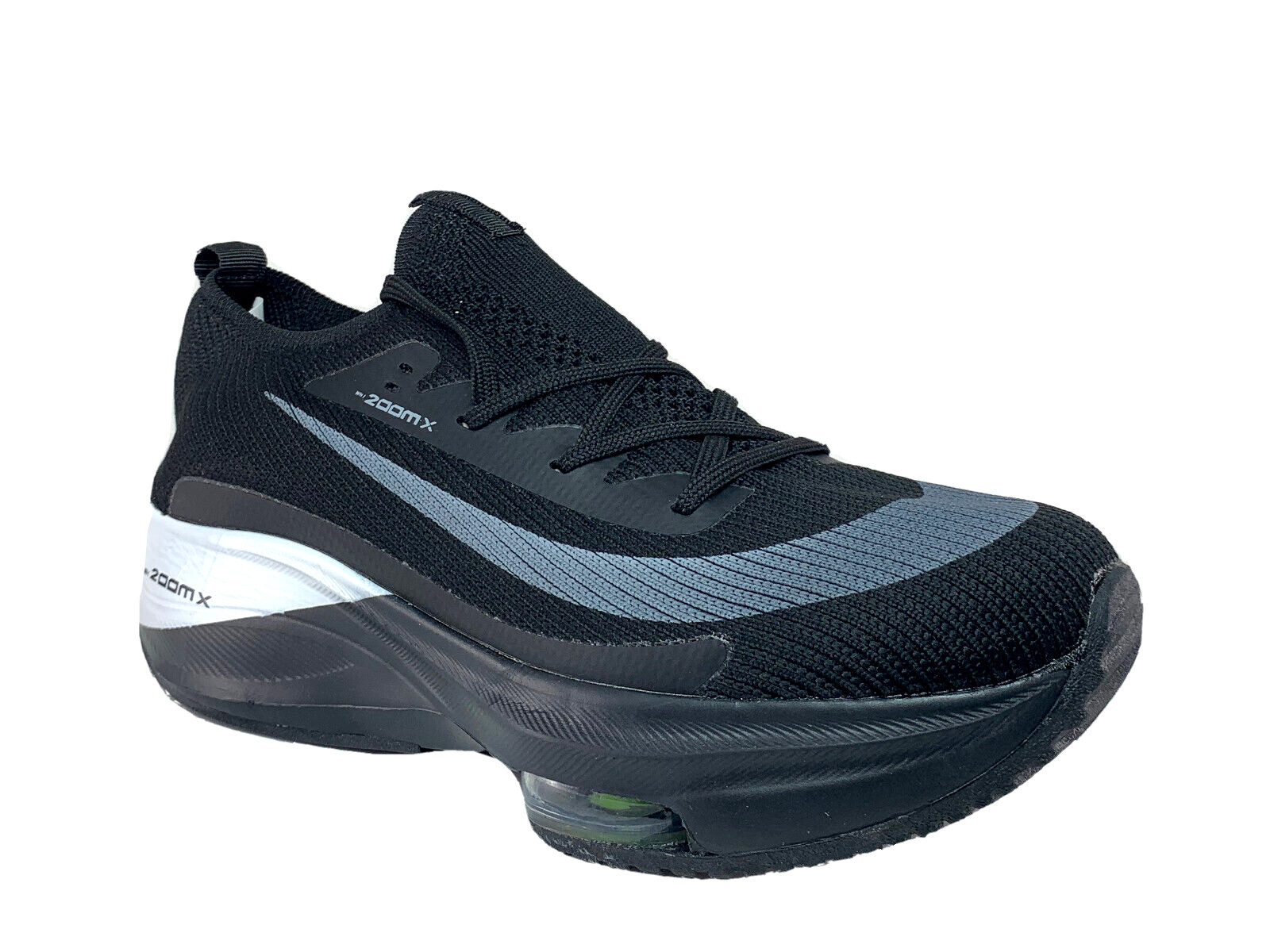 Mens Sneakers 200mx Air Cushooned Athletic Running Casual Shoes Black/White