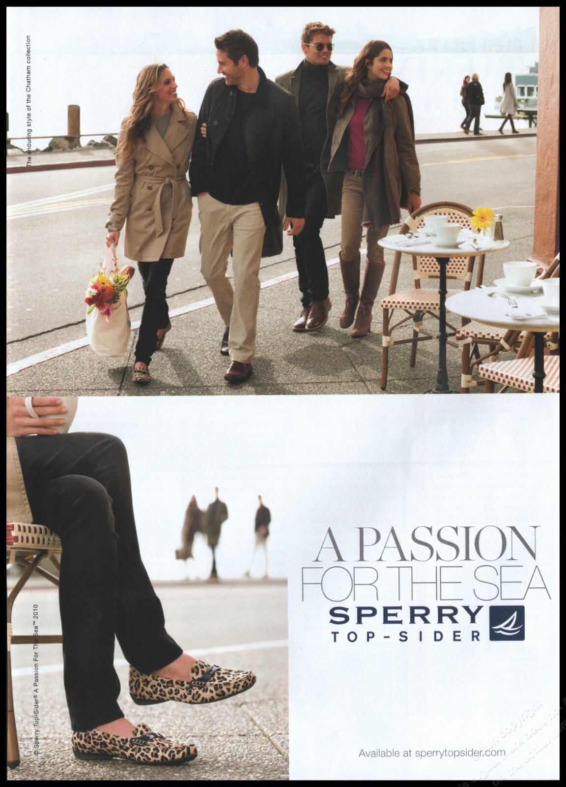 Footwear Sperry Magazine Print Ad Fashion Long Legs shoes 2010-1pg