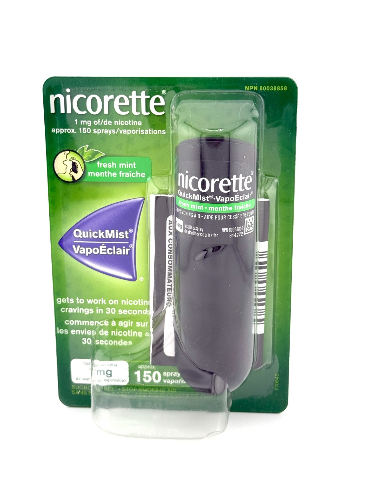 Nicorette Quickmist Freshmint Flavor Mouthspray - 1 X 150 Sprays