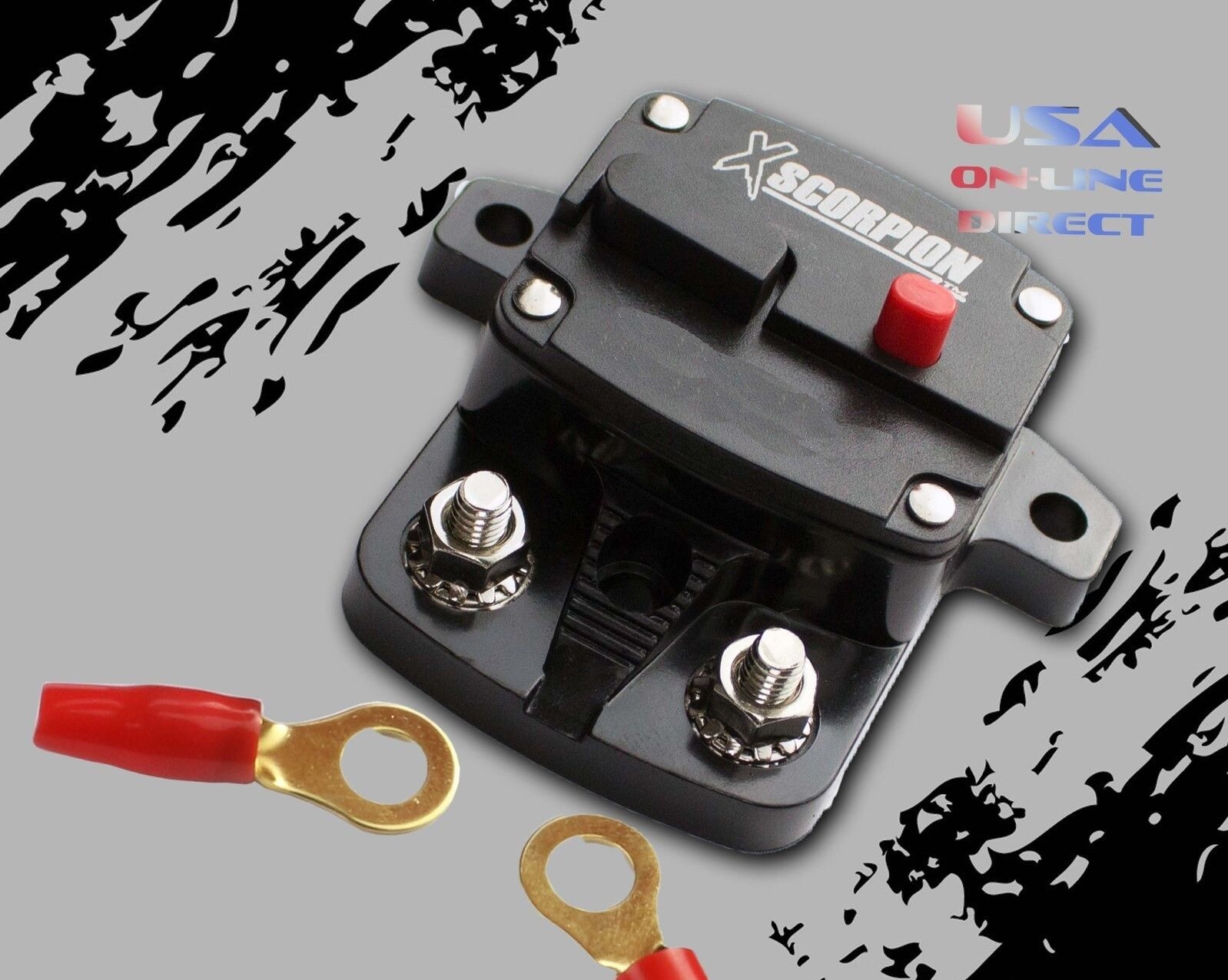 2 PCS 50 AMP IN-LINE POWER MARINE RATED CIRCUIT BREAKER REPLACES FUSE HOLDER 12V