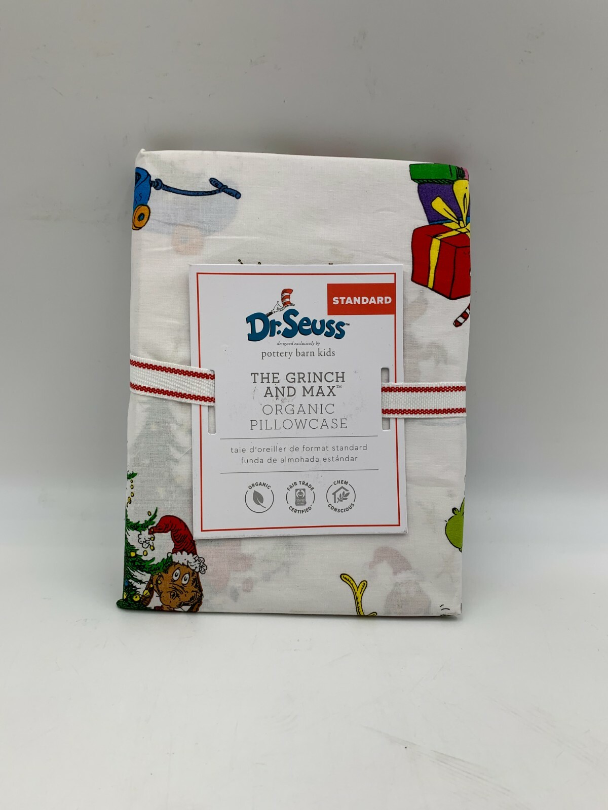 Pottery Barn Kids Dr. Seuss’s The Grinch & Max Organic Pillowcase Standard 9545L