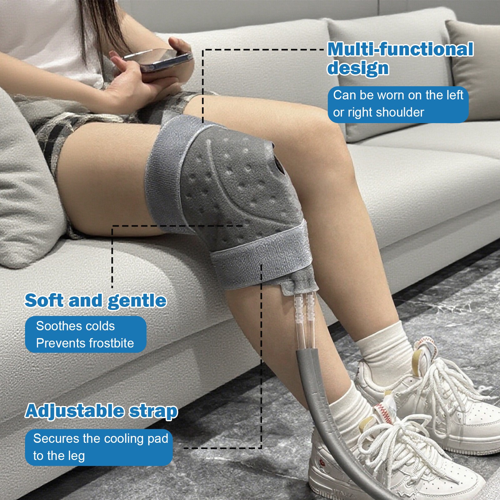 Cold Therapy Machine with Programmable Timer, Ice Machine for Knee after Surgery