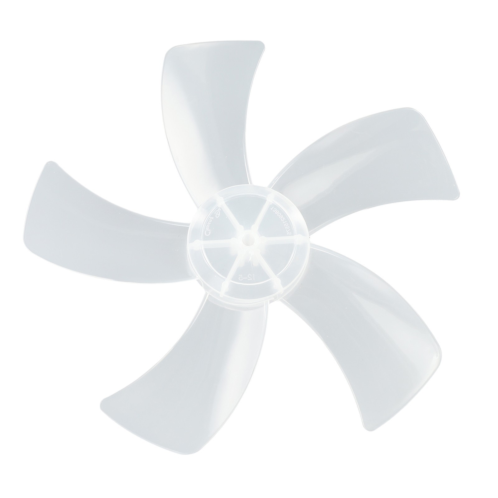 New 12 Inch Household Plastic Fan Blade Five Leaves With Nut Cover For Pedestal