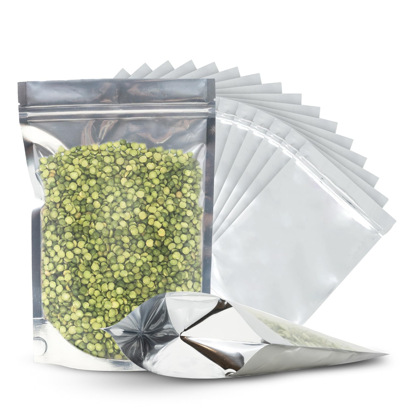 150 Resealable Food Storage Bags, 6x9-inch Heat Sealable Air Tight Bags, Stan...