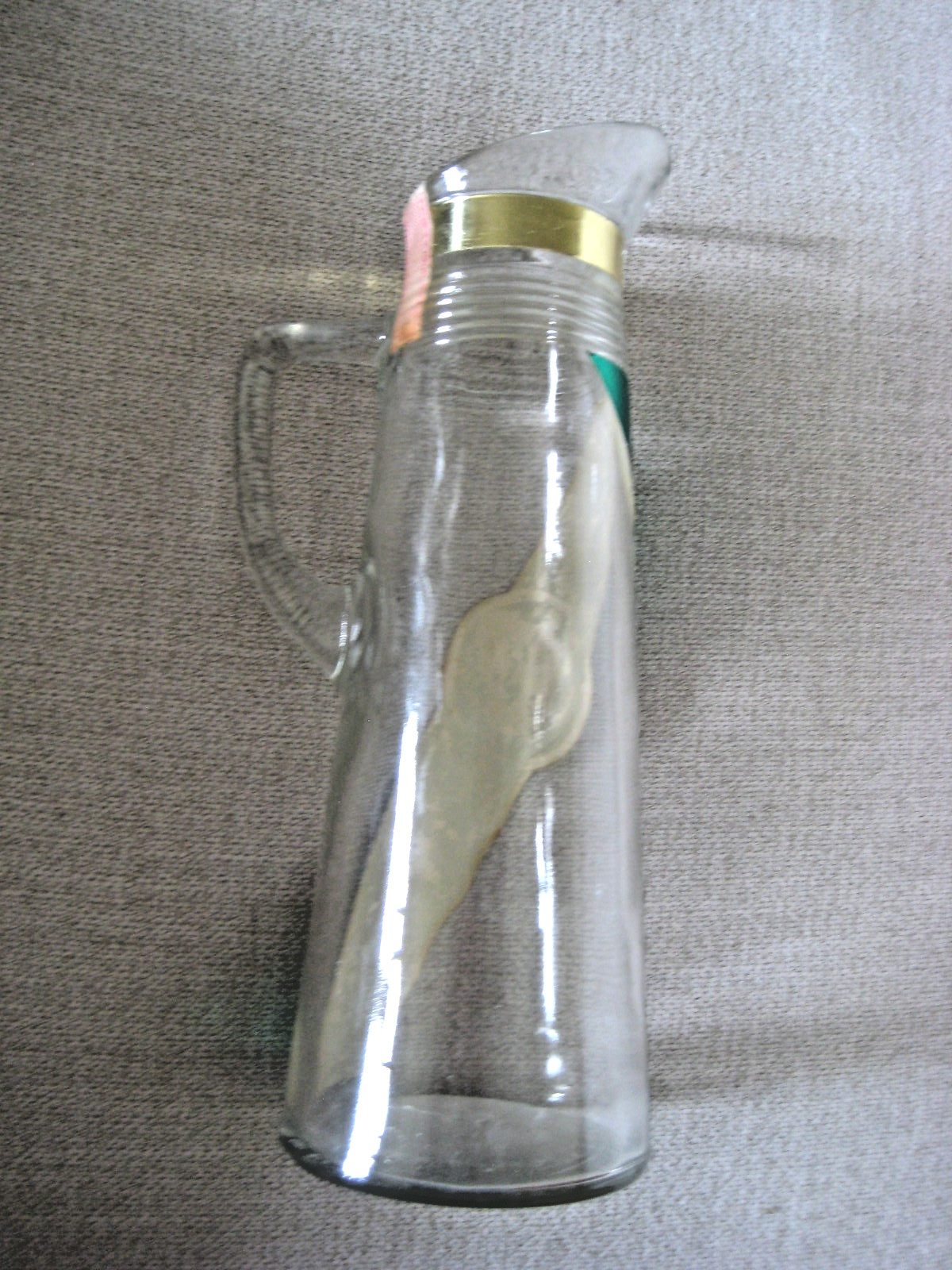 Vintage Wolfschmidts Vodka Empty Decanter Bottle Pitcher d-126-58-60