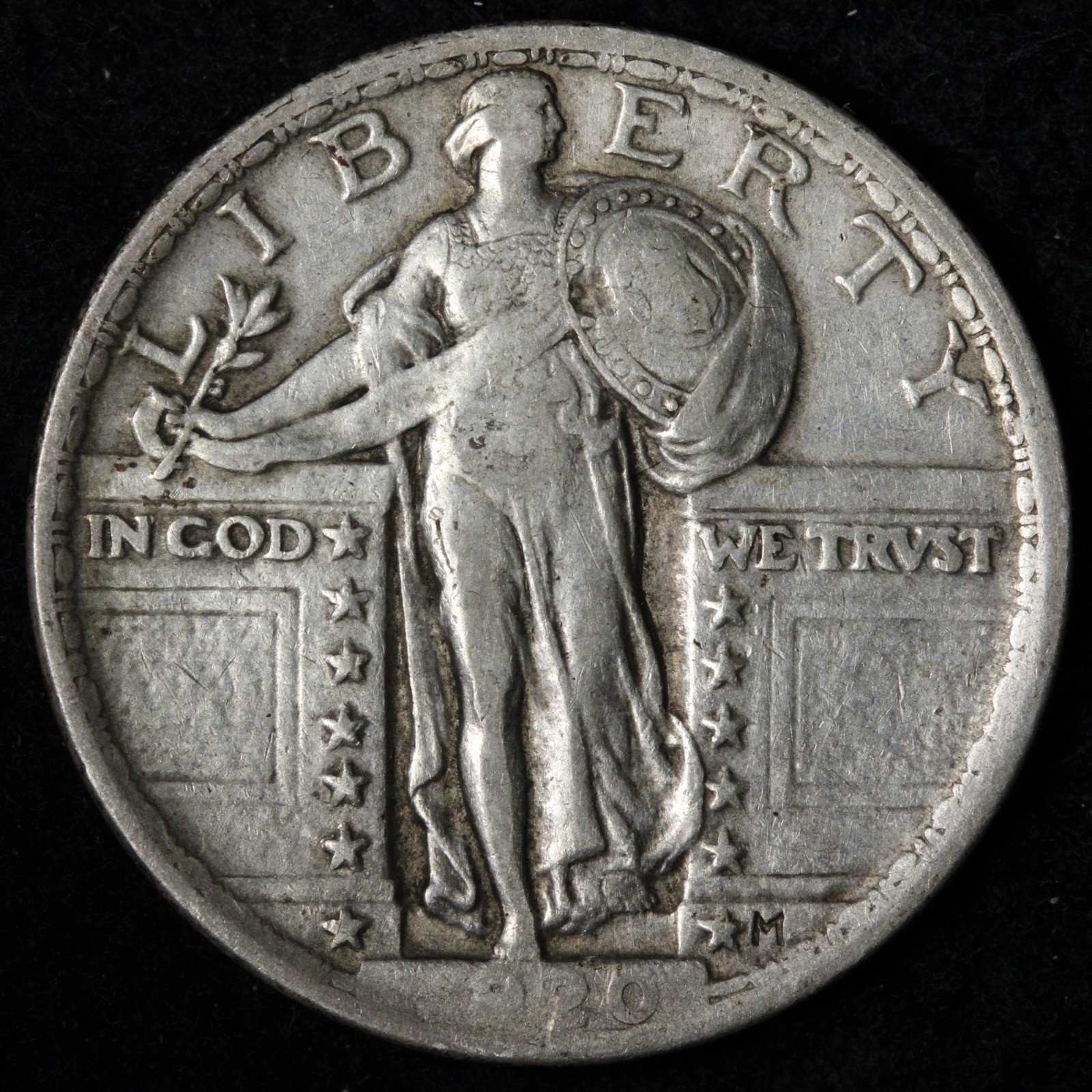 1920 Standing Liberty Silver Quarter XF E346 QZCE