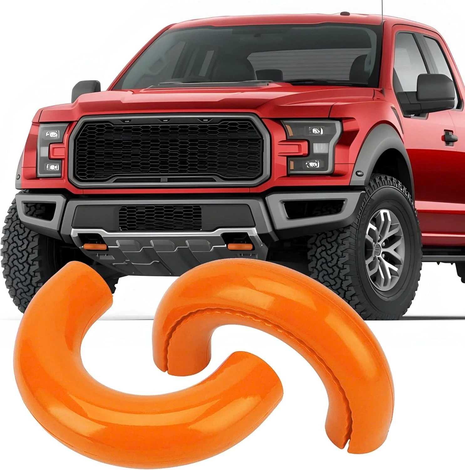 Tow Hook Covers Compatible with 2004-2026 F150 Accessories F150 Tremor Orange