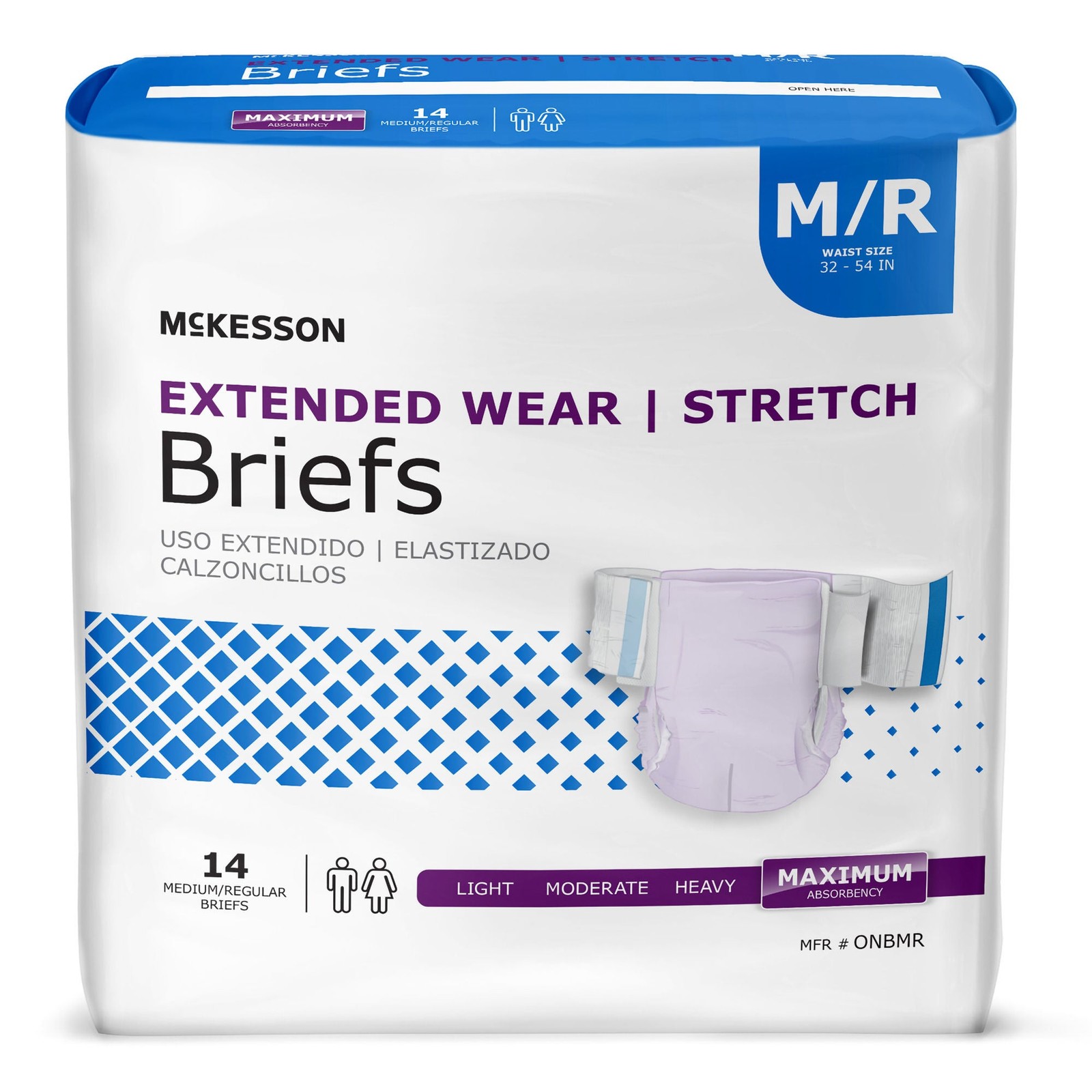 McKesson Incontinence Brief Daytime / Overnight ONBMR 68 14 Ct