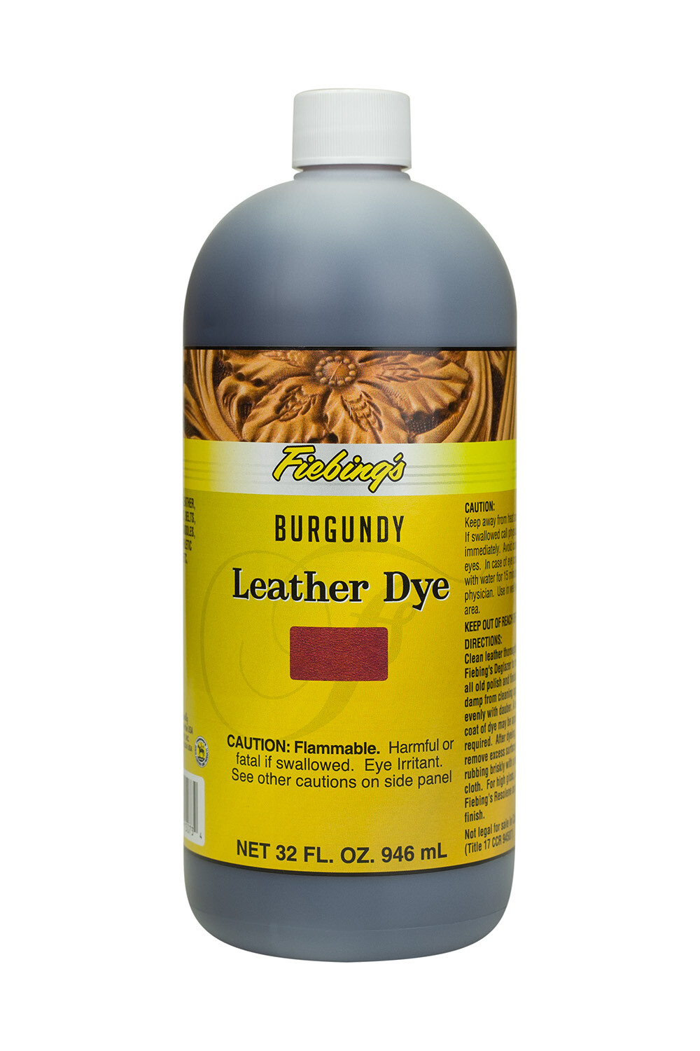 Fiebing's Alcohol Based Penetrating Leather Dye 28 Different Colors 32oz Bottle