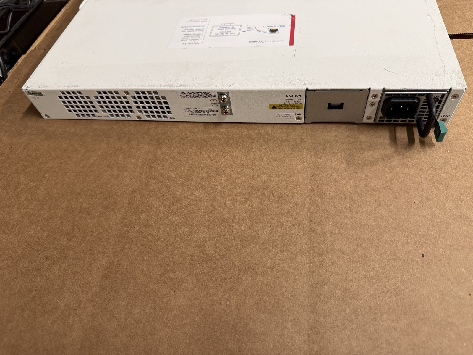 Fortinet FortiGate 500E FG-500E Network Security Firewall with Single AC