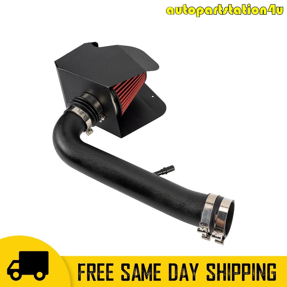 Cold Air Intake Kit + Red Filter 2.75" w/ Heat Shield For Jeep Gladiator 3.6L V6