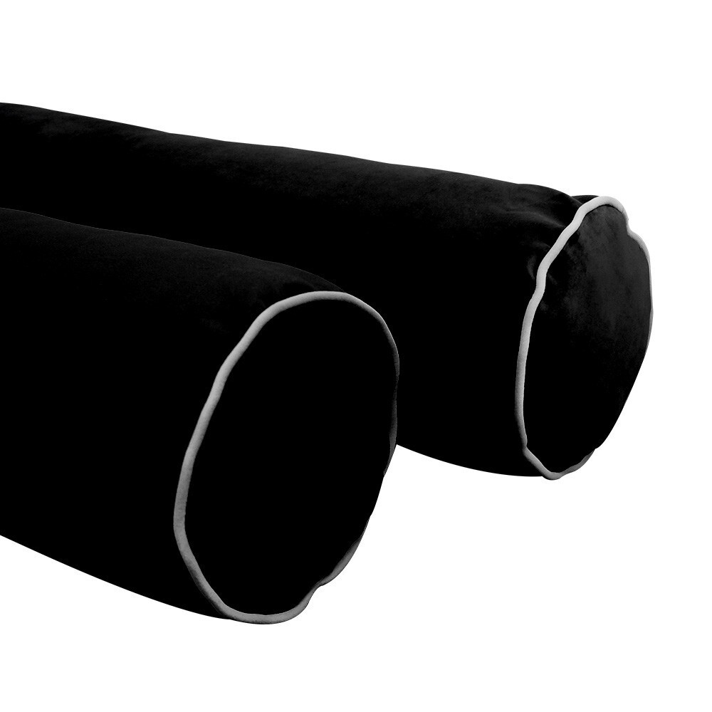 STYLE V5 Full Velvet ContrastPipe Indoor Daybed Mattress Pillow|COVER ONLY|AD374