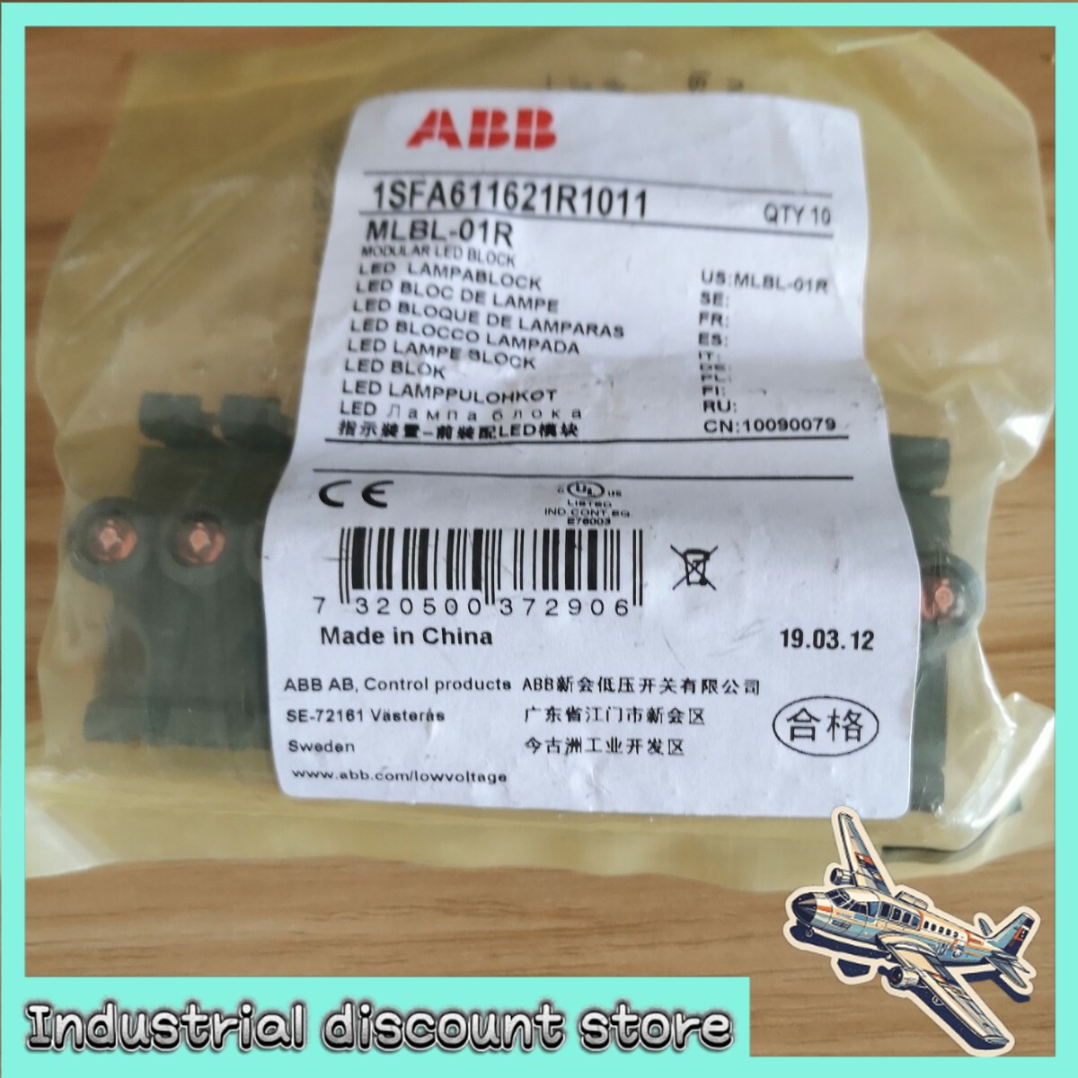 10X NEW ABB MLBL-01R/G/Y/L/W LED LAMPABLOCK ,24VAC/DC BRAND Fast Delivery