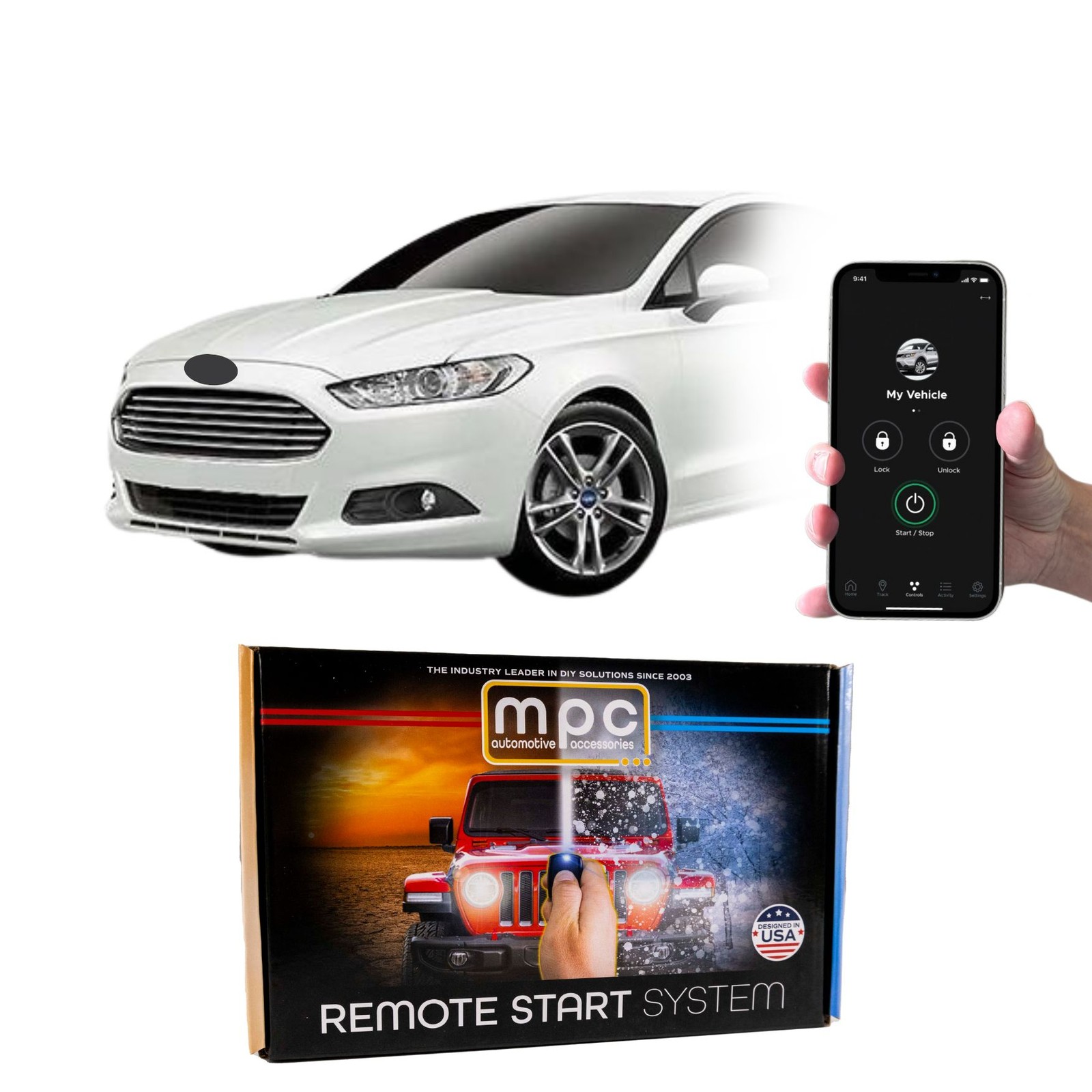 Plug-n-Play Smartphone Activated Remote Starter For 2014-2018 Ford Mondeo