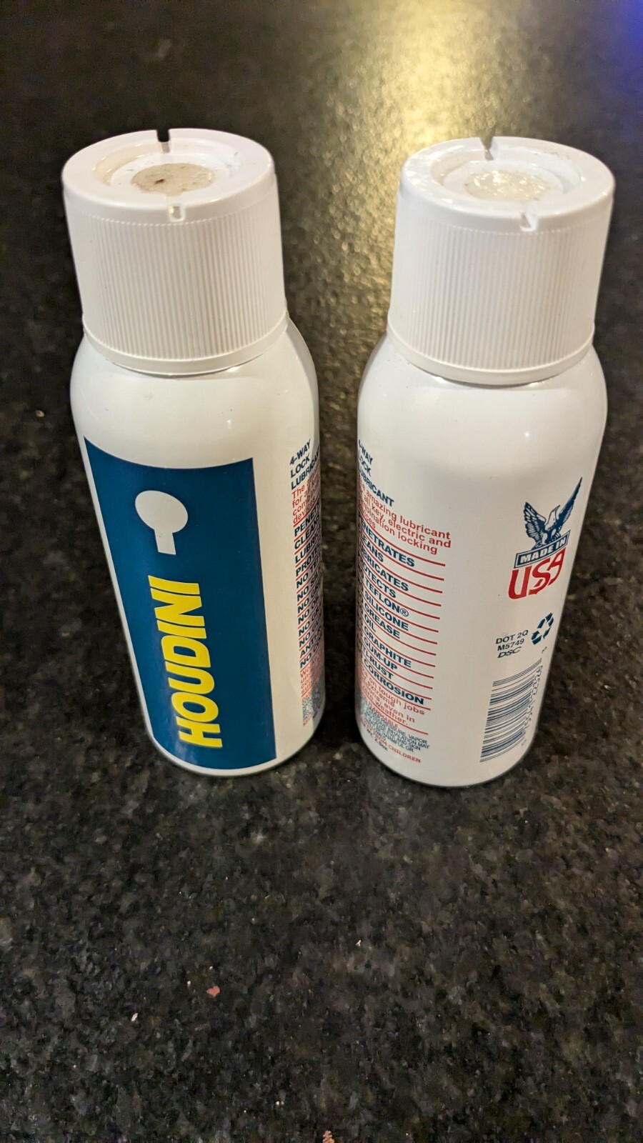 2x Lock Lube 4 Way Protexall Houdini 2.5 Ounce Fast Acting Made in USA