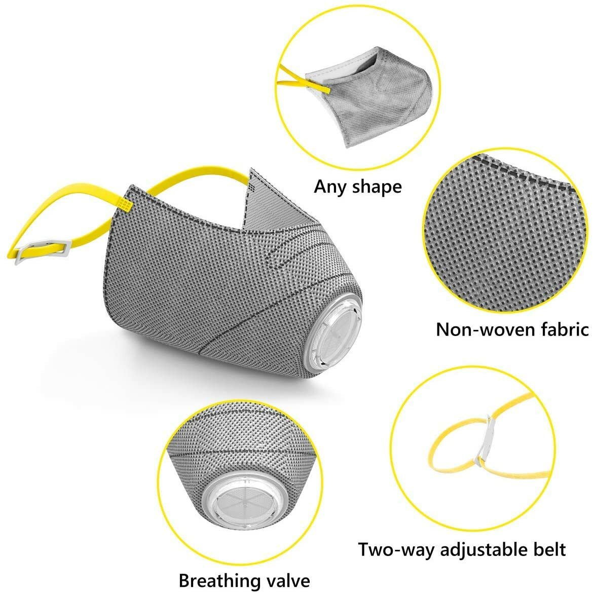 3 Pcs Pet Protective Muzzle Air Mesh Breathable and Drinkable Pet Muzzles M Size
