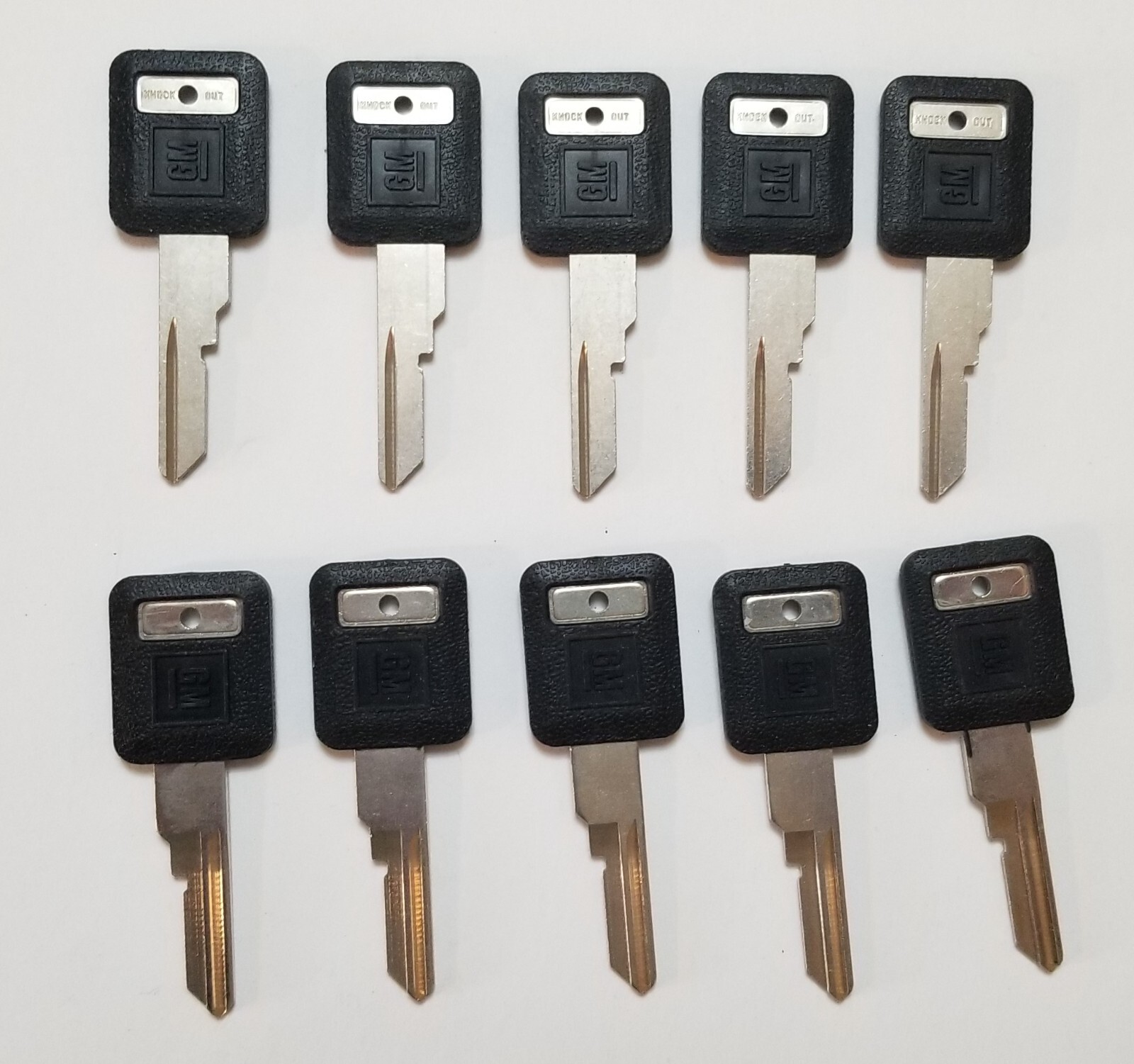 General Motors OEM GR 54C/593942, Rubberhead Key Blanks, Set of 10