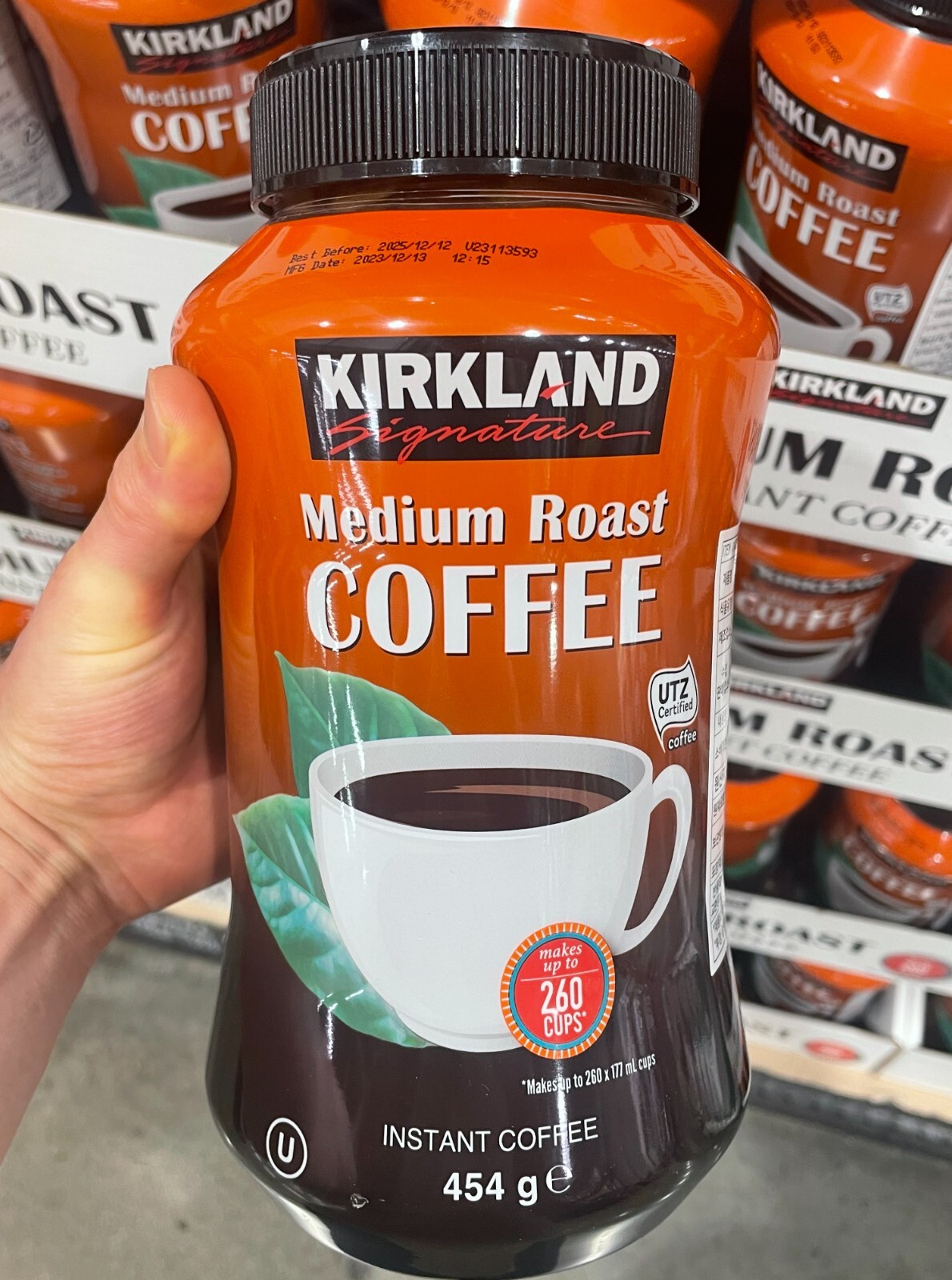 Costco Kirkland Signature Instant Medium Roast Coffee [454g / 15oz 260 cups]