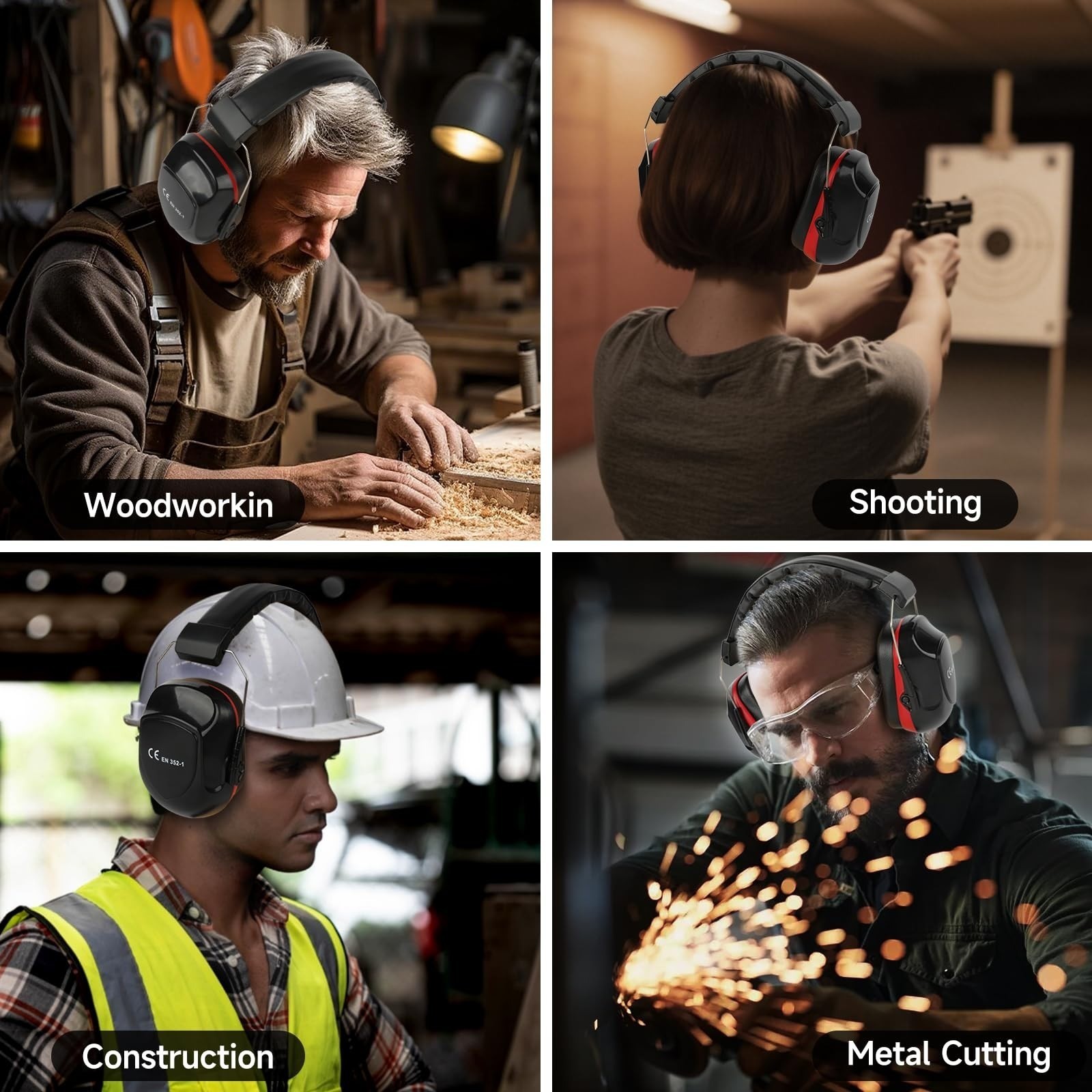 Ear Muffs Hearing Foldable Noise Reduction Protection Gun Shooting Range US