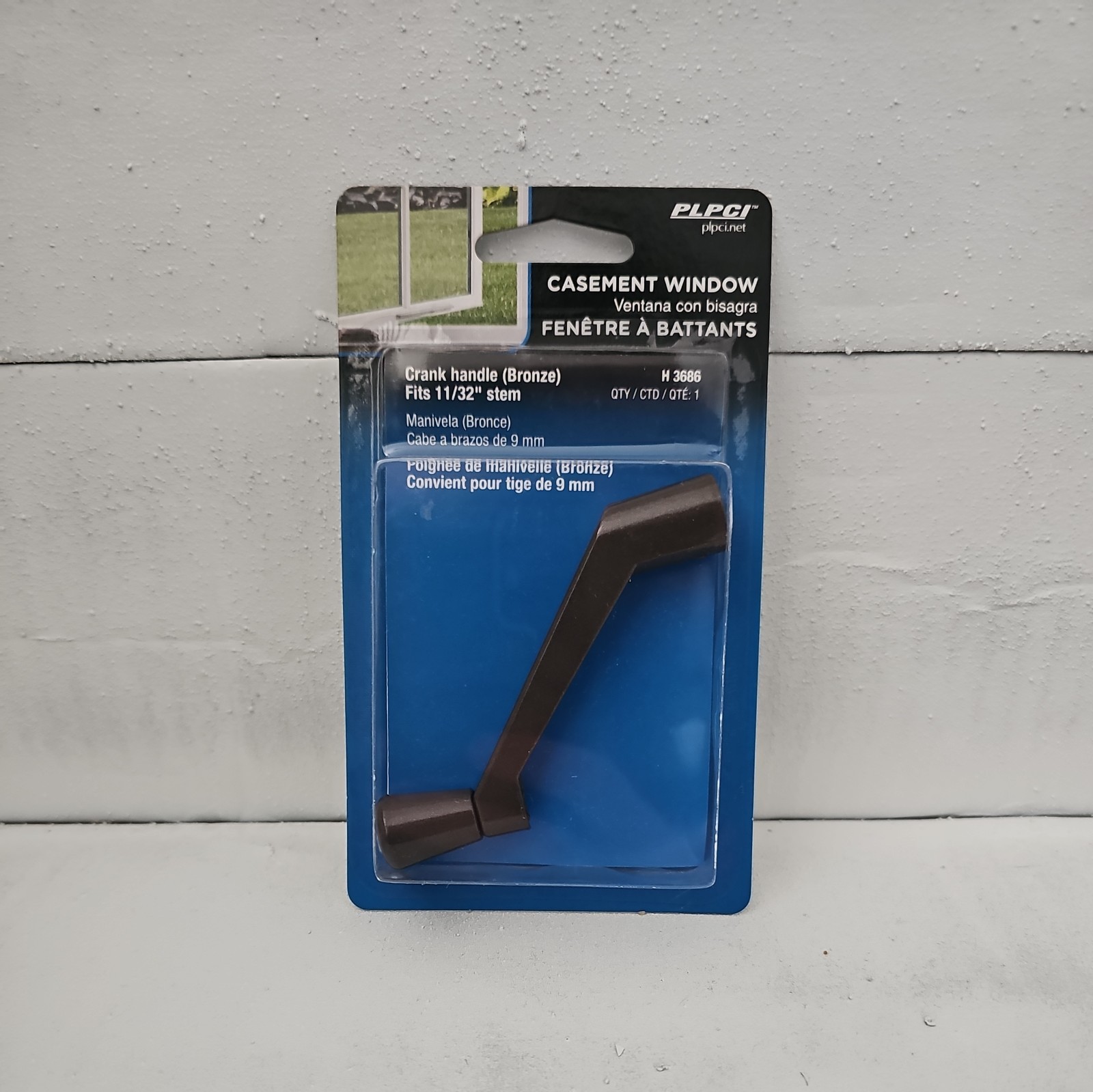 Prime-Line Bronze Spline Casement Window Crank Handle H 3686 Pack of 6